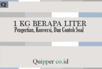 1 Kg Berapa Liter