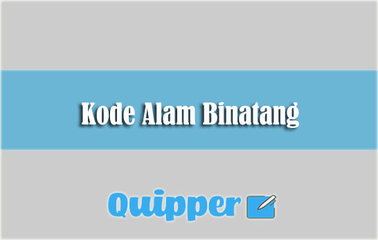 Kode Alam Binatang