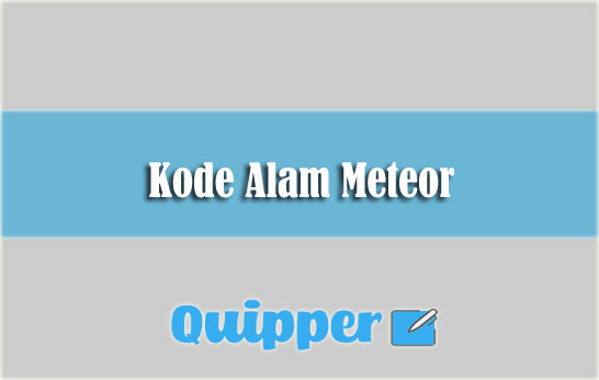 Kode Alam Meteor Jatuh 2d 3d 4d Primbon Erek Erek