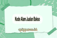 Kode Alam Jualan Bakso