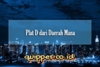 Plat D dari Daerah Mana