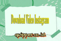 Cara Download Video Instagram