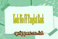 Kode Bio FF Pangkat Rank