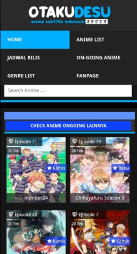 Kategory Genre Serial Anime Dalam Aplikasi Otakudesu Apk