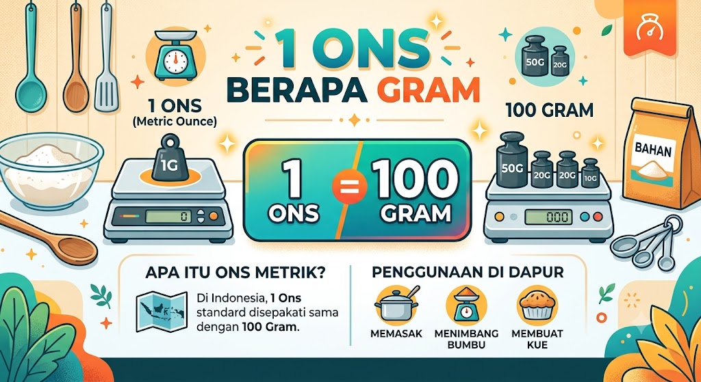 1 Ons Berapa Gram