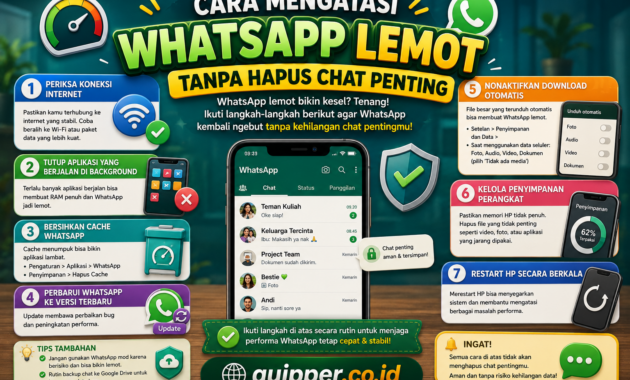 Cara Mengatasi WhatsApp Lemot Tanpa Hapus Chat Penting
