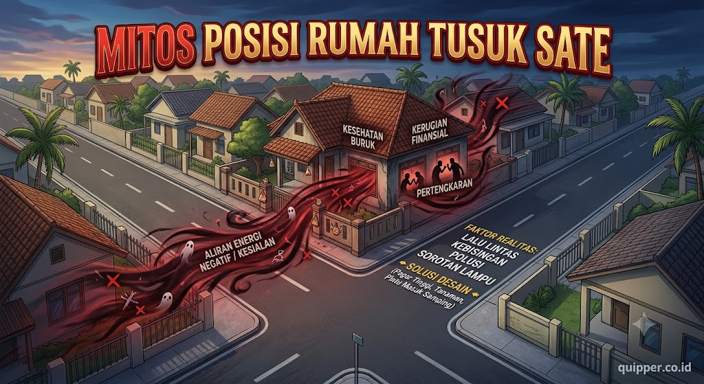 Mitos Posisi Rumah Tusuk Sate