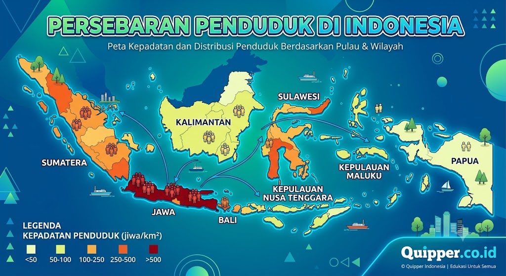 Persebaran Penduduk Di Indonesia