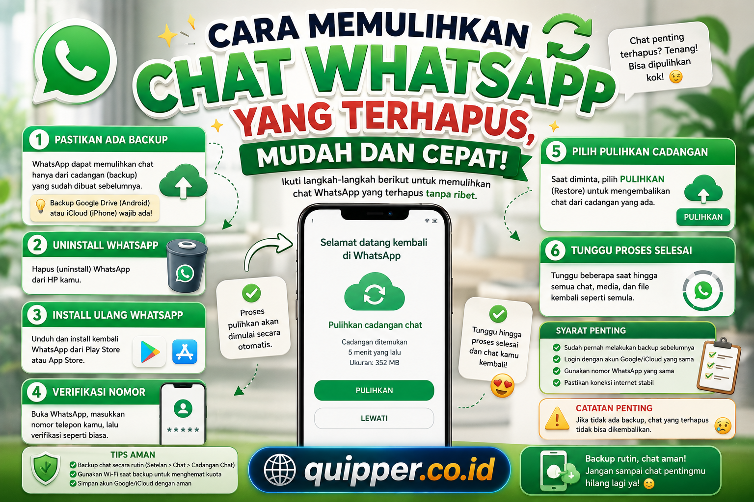 Cara Memulihkan Chat WhatsApp yang Terhapus
