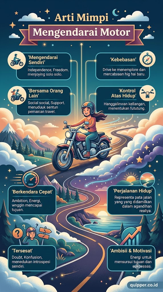 Arti Mimpi Mengendarai Motor