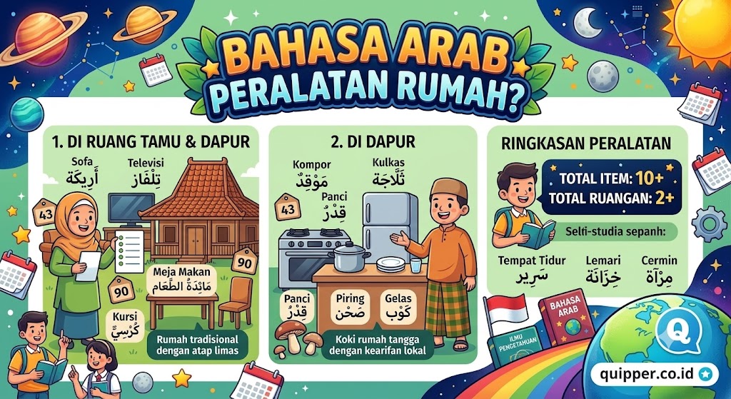 Bahasa Arab Peralatan Rumah