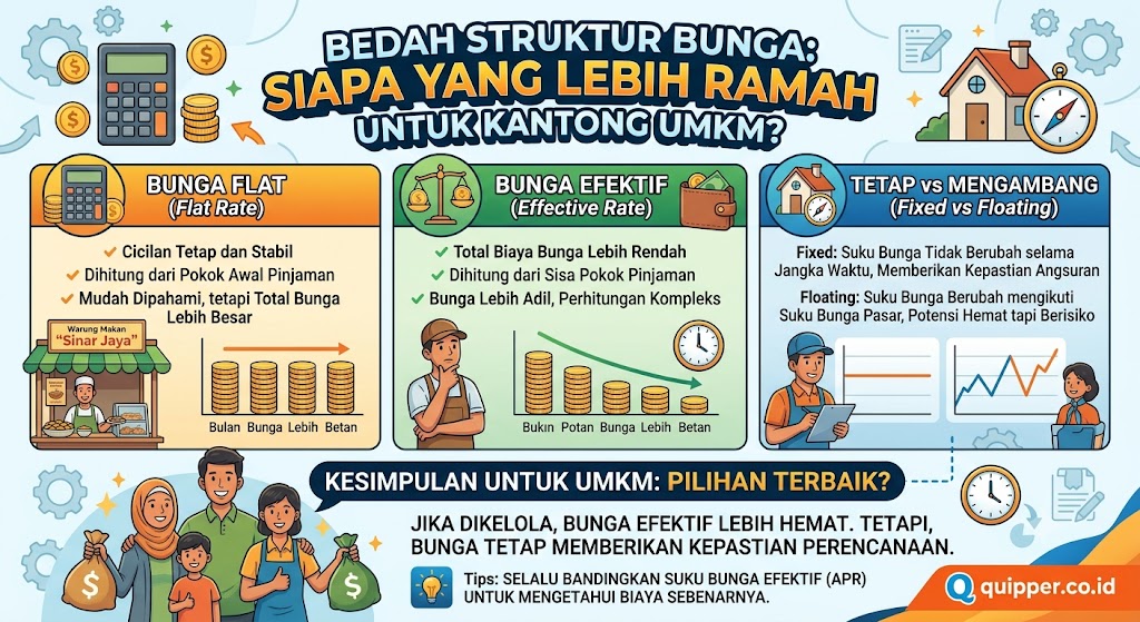 Bedah Struktur Bunga Siapa yang Lebih Ramah untuk Kantong UMKM