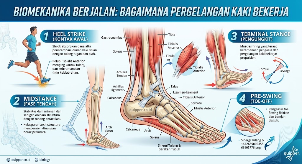 Biomekanika Berjalan Bagaimana Pergelangan Kaki Bekerja