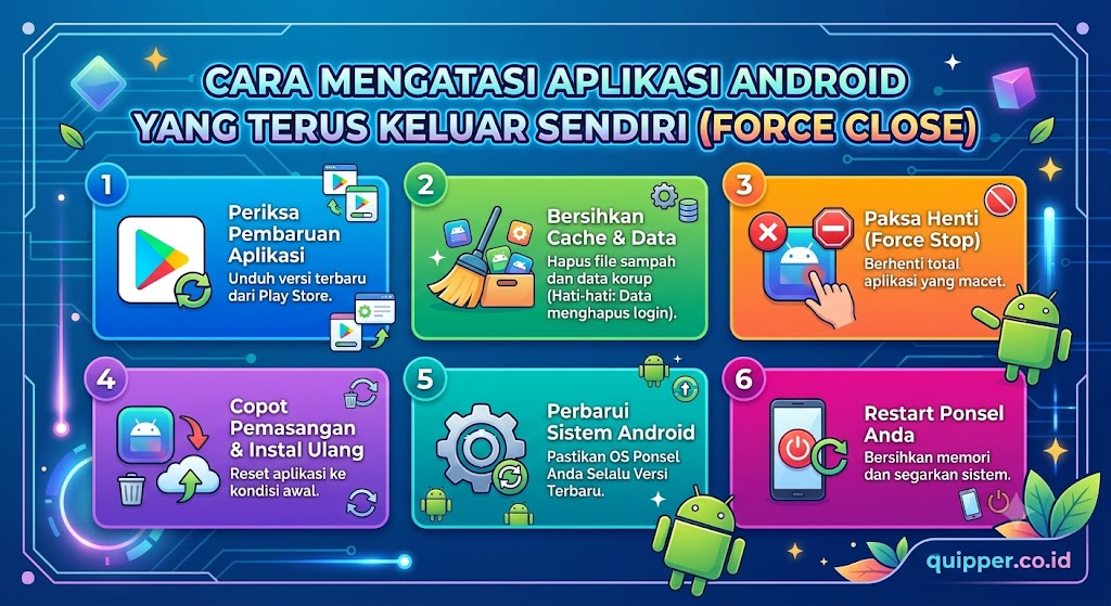 Cara Mengatasi Aplikasi Android yang Terus Keluar Sendiri Force Close