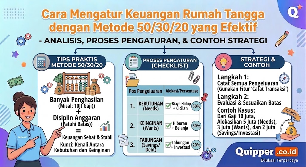 Cara Mengatur Keuangan Rumah Tangga dengan Metode 50/30/20 yang Efektif