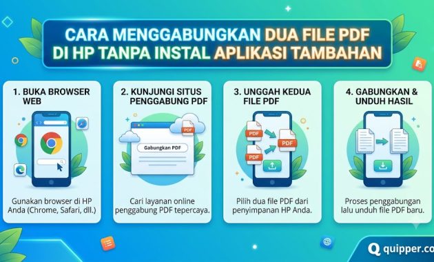 Cara Menggabungkan Dua File PDF di HP Tanpa Instal Aplikasi Tambahan