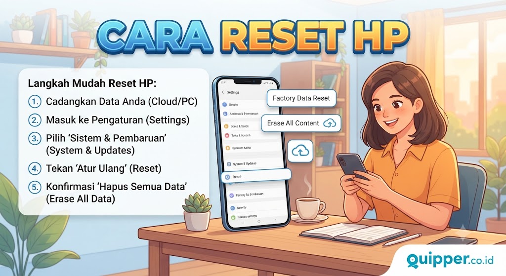 Cara Reset HP