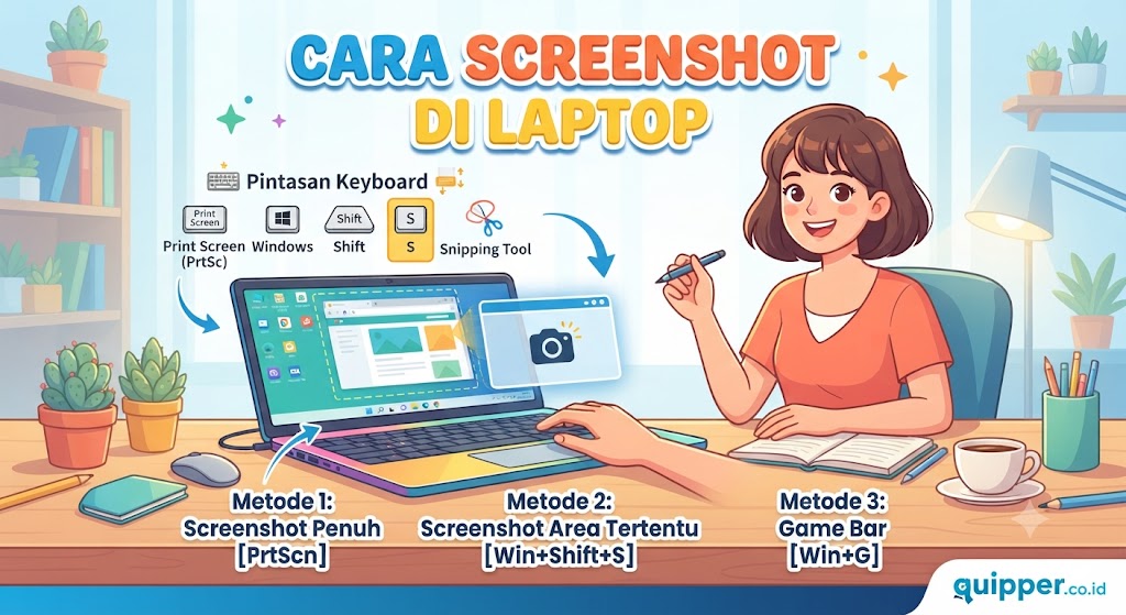 Cara Screenshot di Laptop