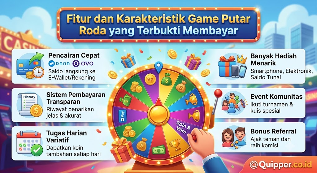 Fitur dan Karakteristik Game Putar Roda yang Terbukti Membayar