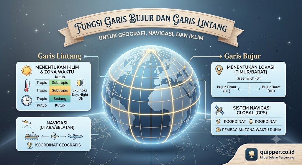 Fungsi Garis Bujur Dan Garis Lintang