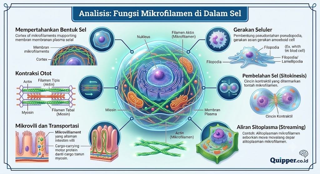 Fungsi Mikrofilamen di Dalam Sel
