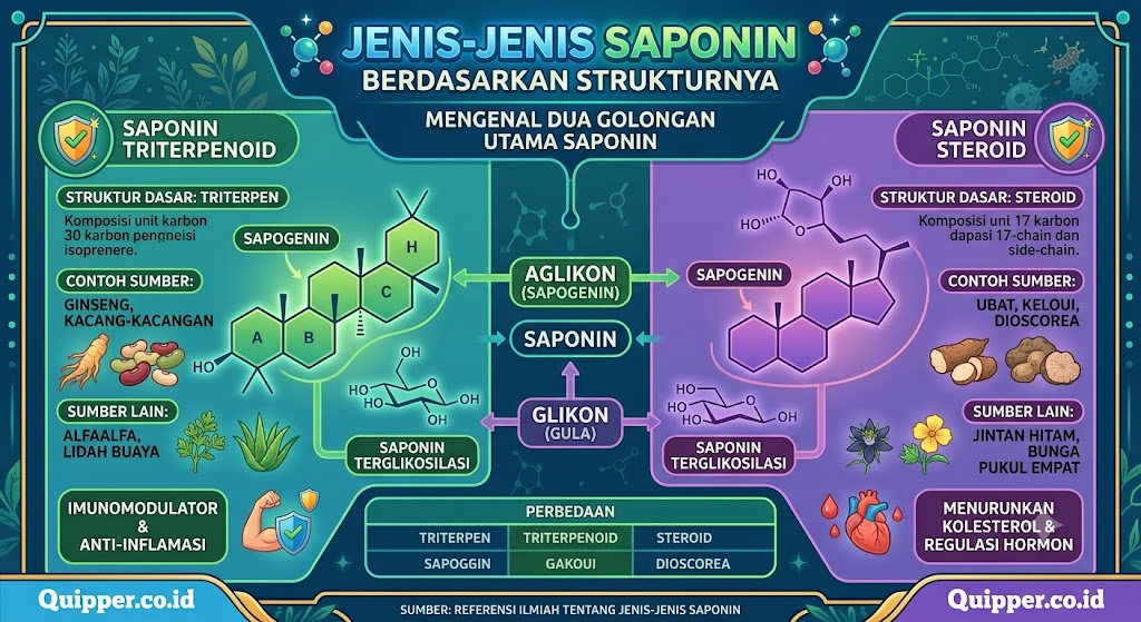 Jenis Jenis Saponin Berdasarkan Strukturnya