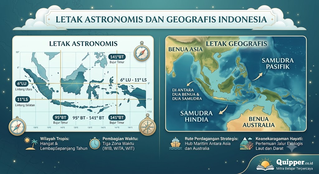 Letak Astronomis dan Geografis Indonesia