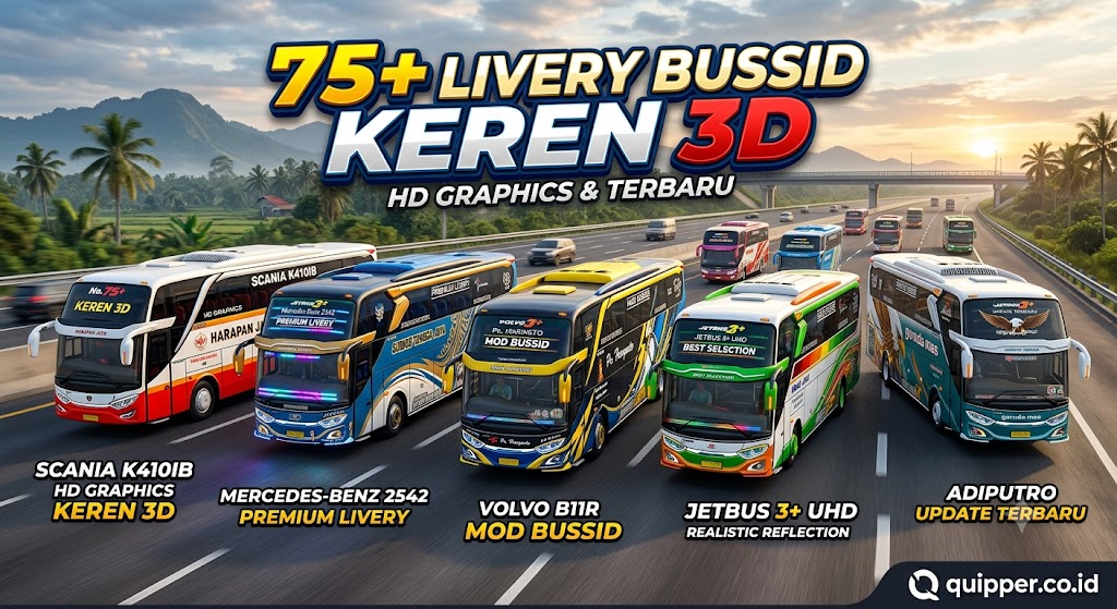 Livery Bussid Keren 3D