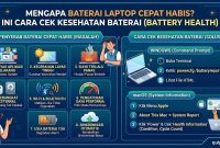 Mengapa Baterai Laptop Cepat Habis Ini Cara Cek Kesehatan Baterai Battery Health