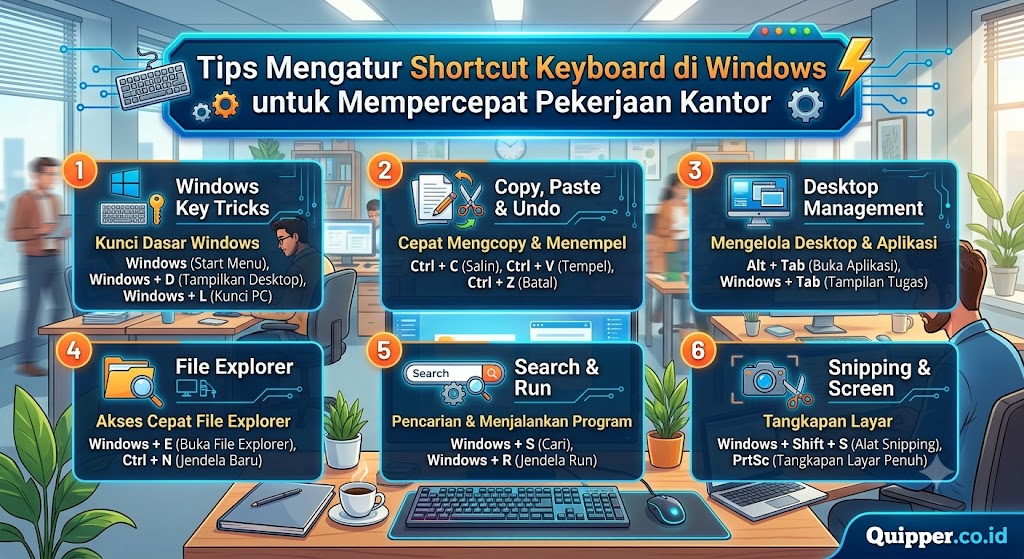 Tips Mengatur Shortcut Keyboard di Windows untuk Mempercepat Pekerjaan Kantor