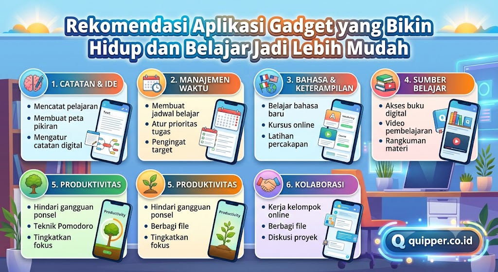 Rekomendasi Aplikasi Gadget yang Bikin Hidup dan Belajar Jadi Lebih Mudah