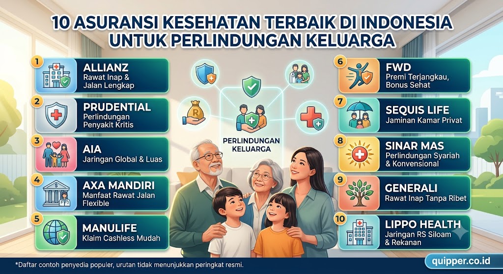 10 Asuransi Kesehatan Terbaik di Indonesia untuk Perlindungan Keluarga