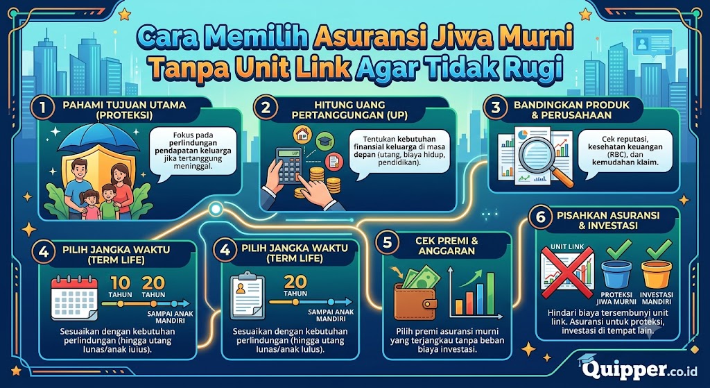 Cara Memilih Asuransi Jiwa Murni Tanpa Unit Link Agar Tidak Rugi