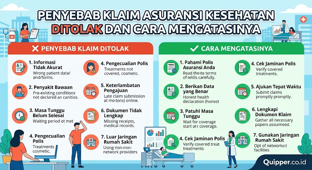 Penyebab Klaim Asuransi Kesehatan Ditolak dan Cara Mengatasinya