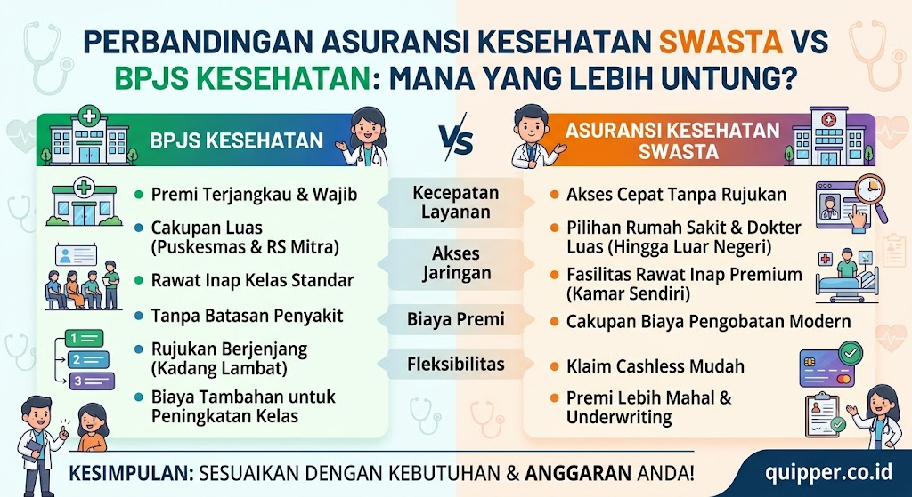 Perbandingan Asuransi Kesehatan Swasta vs BPJS Kesehatan: Mana yang Lebih Untung?