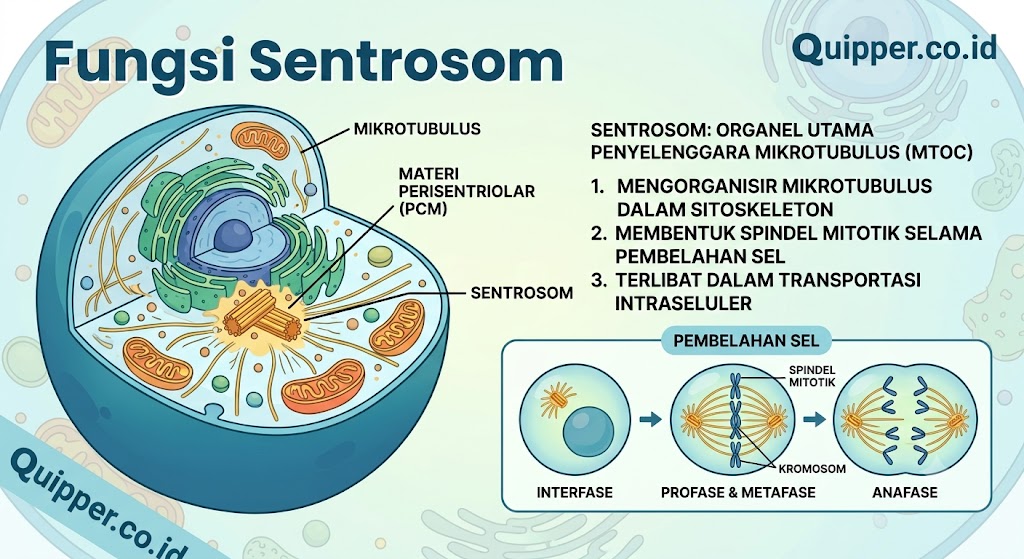 Fungsi Sentrosom Dalam Pembelahan Sel