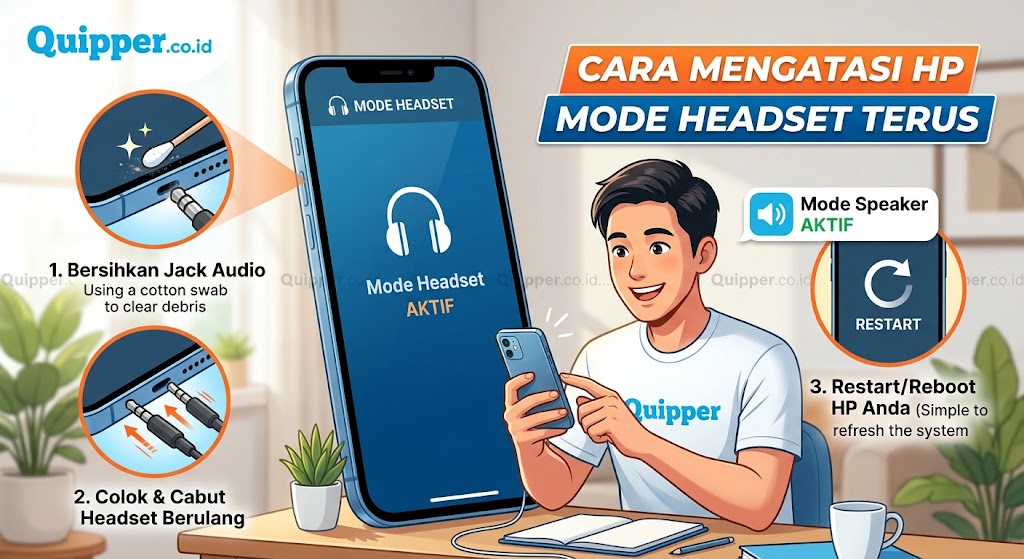 Cara Mengatasi HP Mode Headset