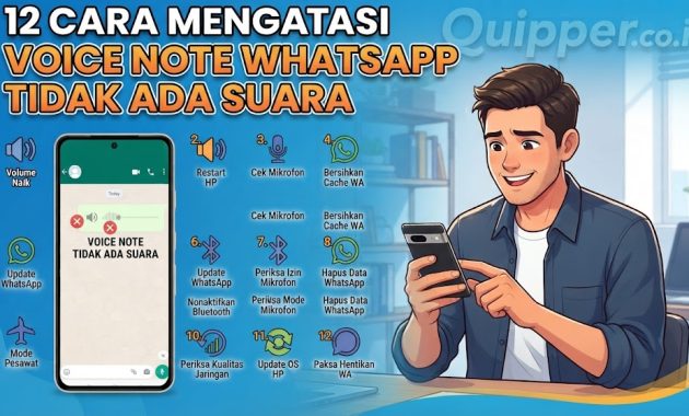 Cara Mengatasi Voice Note WhatsApp Tidak Ada Suara