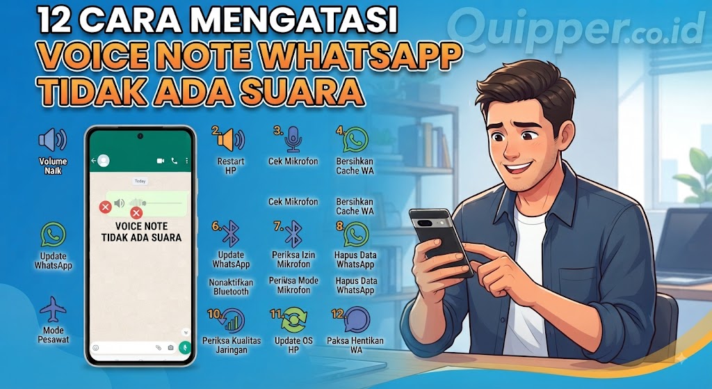 Cara Mengatasi Voice Note WhatsApp Tidak Ada Suara