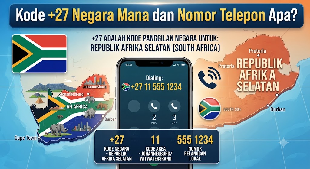 Kode +27 Negara Mana